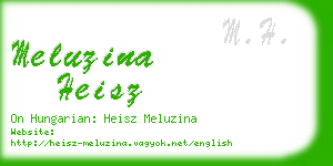 meluzina heisz business card